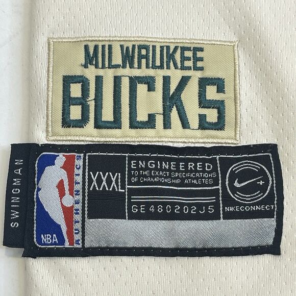 Nike Jrue Holiday Milwaukee Bucks Cream City 21 Swingman‎ Basketball Jersey XXXL - Picture 6 of 16